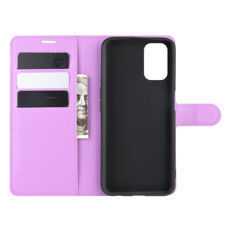 For OPPO A72/A52 Litchi Texture Horizontal Flip Protective Case with Holder & Card Slots & Wallet