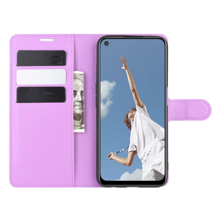 For OPPO A72/A52 Litchi Texture Horizontal Flip Protective Case with Holder & Card Slots & Wallet