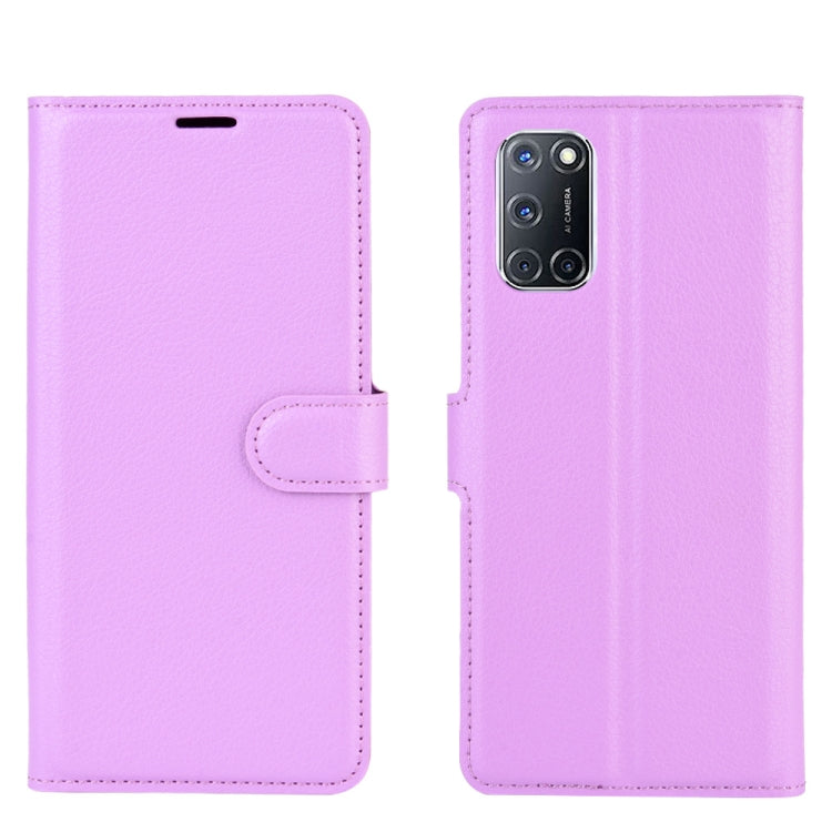 For OPPO A72/A52 Litchi Texture Horizontal Flip Protective Case with Holder & Card Slots & Wallet