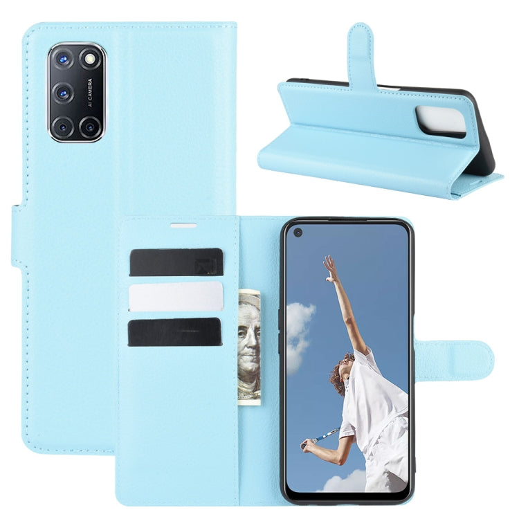 For OPPO A72/A52 Litchi Texture Horizontal Flip Protective Case with Holder & Card Slots & Wallet