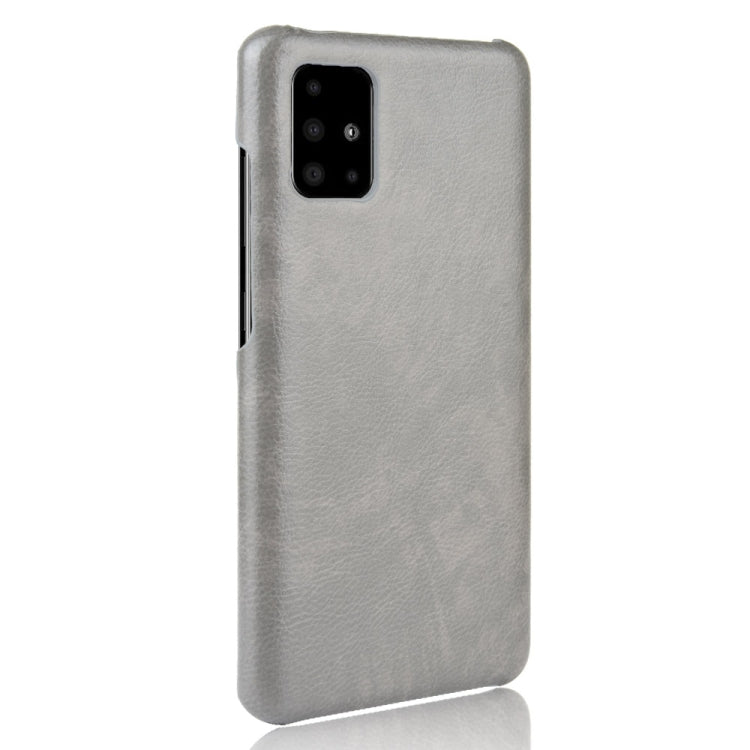 For Samsung Galaxy M51 (Side Fingerprint) Shockproof Litchi Texture PC + PU Case