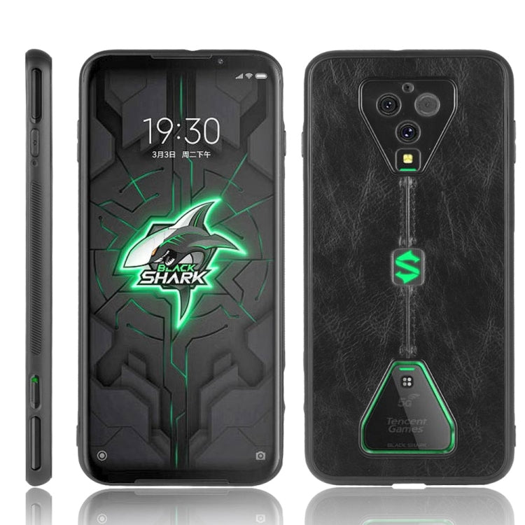 For Xiaomi Black Shark 3 Pro Shockproof Sewing Cow Pattern Skin PC + PU + TPU Case