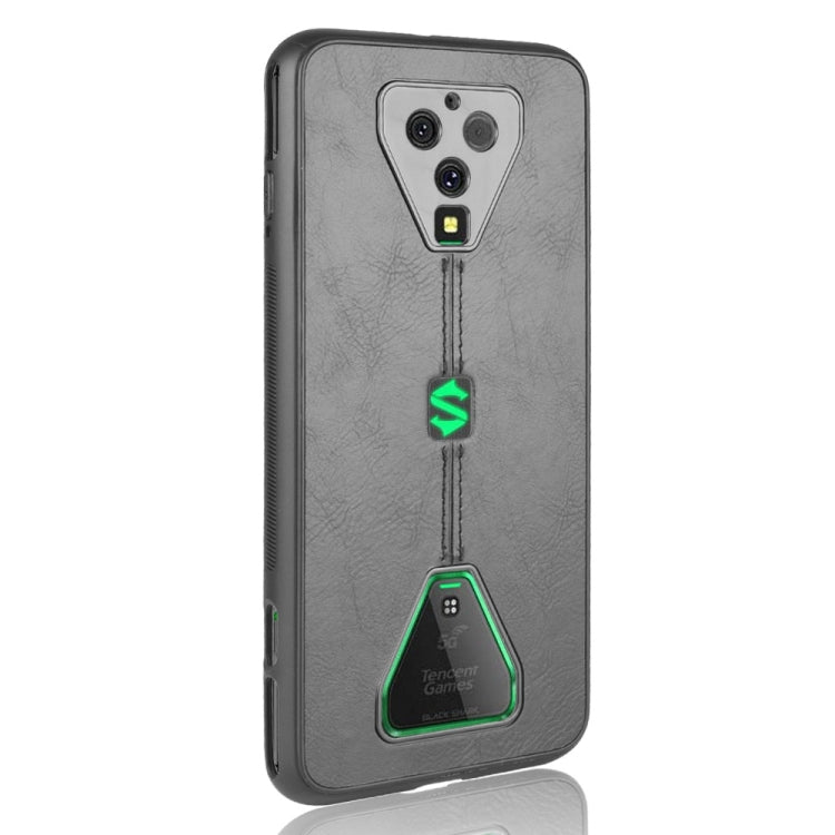 For Xiaomi Black Shark 3 Pro Shockproof Sewing Cow Pattern Skin PC + PU + TPU Case