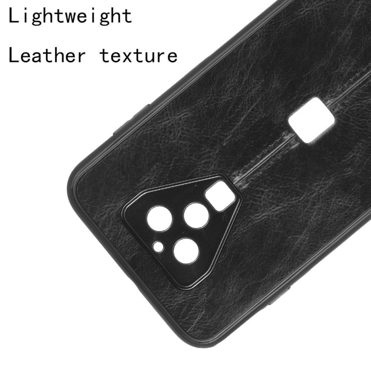 For Xiaomi Black Shark 3 Pro Shockproof Sewing Cow Pattern Skin PC + PU + TPU Case