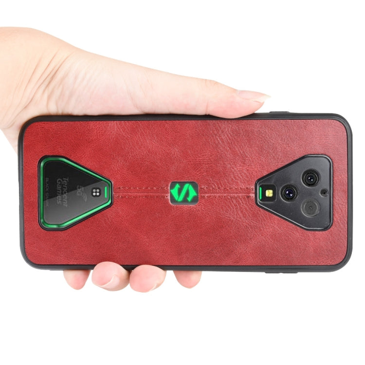 For Xiaomi Black Shark 3 Pro Shockproof Sewing Cow Pattern Skin PC + PU + TPU Case
