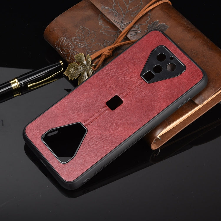 For Xiaomi Black Shark 3 Pro Shockproof Sewing Cow Pattern Skin PC + PU + TPU Case