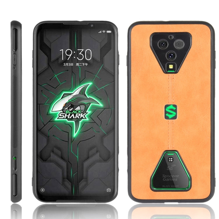 For Xiaomi Black Shark 3 Pro Shockproof Sewing Cow Pattern Skin PC + PU + TPU Case