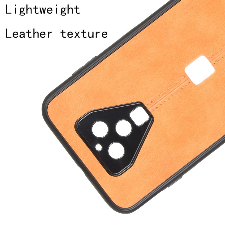 For Xiaomi Black Shark 3 Pro Shockproof Sewing Cow Pattern Skin PC + PU + TPU Case