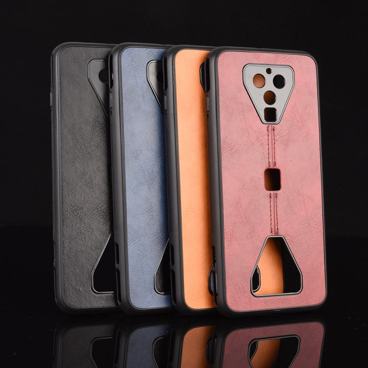For Xiaomi Black Shark 3 Pro Shockproof Sewing Cow Pattern Skin PC + PU + TPU Case