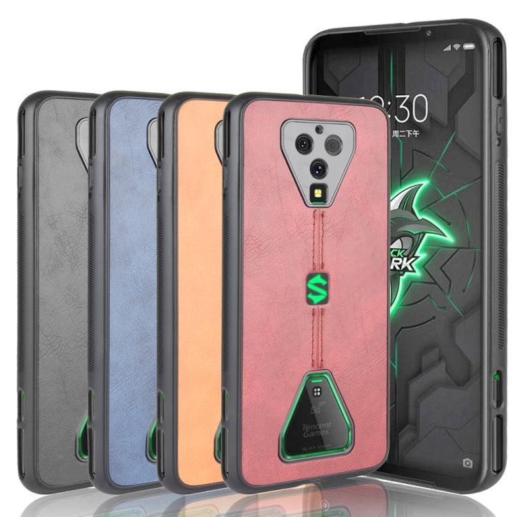 For Xiaomi Black Shark 3 Pro Shockproof Sewing Cow Pattern Skin PC + PU + TPU Case