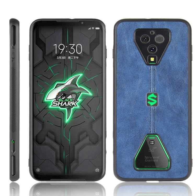 For Xiaomi Black Shark 3 Pro Shockproof Sewing Cow Pattern Skin PC + PU + TPU Case