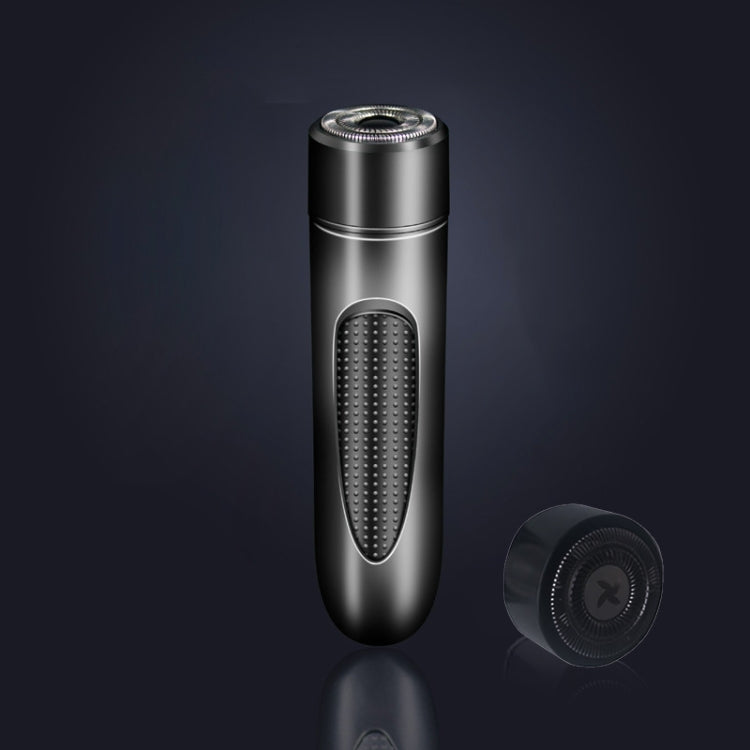 Mini USB Rechargeable Electric Razor Self-service Hair Clipper Shaver with Spare Cutter Head