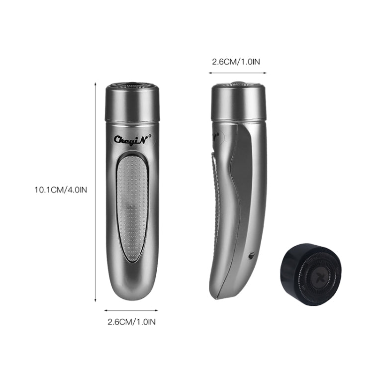 Mini USB Rechargeable Electric Razor Self-service Hair Clipper Shaver with Spare Cutter Head