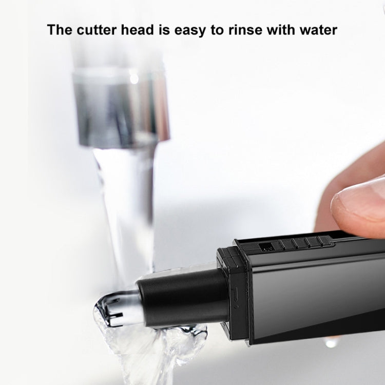 Multi-function Electric Nose Hair Trimmer 4 In 1 Mini Shaver Earlock Eyebrow Trimming Set, EU Plug(Black)