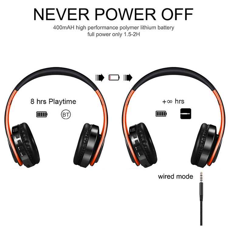 B7 Wireless Bluetooth Headset Foldable Headphone Adjustable Earphones with Microphone