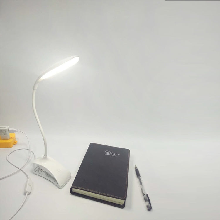 3.2W USB LED Eye-Protection Folding Clip Table Lamp Dimmable Bendable Reading Study Desk Lamp with Clip Stand