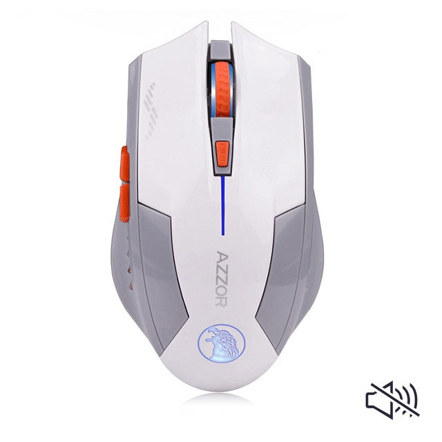 Gaming Button Silent Wireless Mouse 2400dpi Built-in Battery for PC Laptop Computer