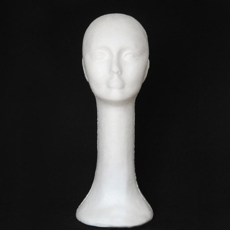 Mannequin Female Foam Long Neck Head Model Hair Hat Wig Glasses Stand Display