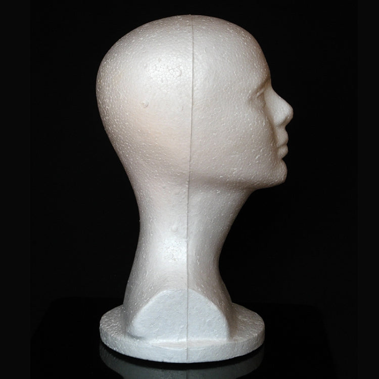 Female Model Head Styrofoam Hat Glasses Hair Wig Display Mannequin Stand