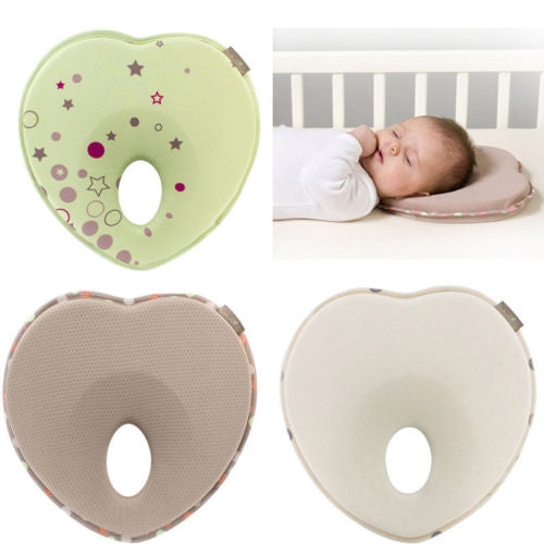 Newborn Infant Anti Roll Pillow Flat Head Neck Support Baby Gifts