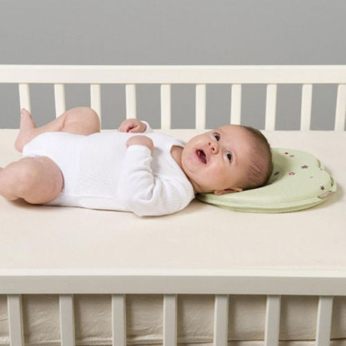 Newborn Infant Anti Roll Pillow Flat Head Neck Support Baby Gifts