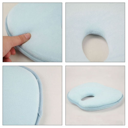 Newborn Infant Anti Roll Pillow Flat Head Neck Support Baby Gifts