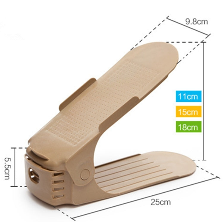 Household Simple Adjustable Storage Shoe Rack Shleves Slippers Plastic Bracket Cabinet