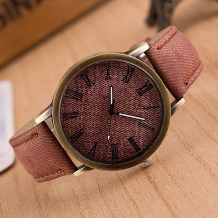 Denim Design Leather Strap Quartz Watches for Women
