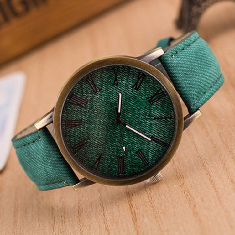Denim Design Leather Strap Quartz Watches for Women
