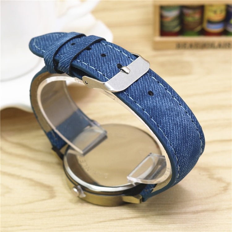 Denim Design Leather Strap Quartz Watches for Women