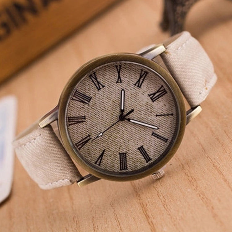 Denim Design Leather Strap Quartz Watches for Women