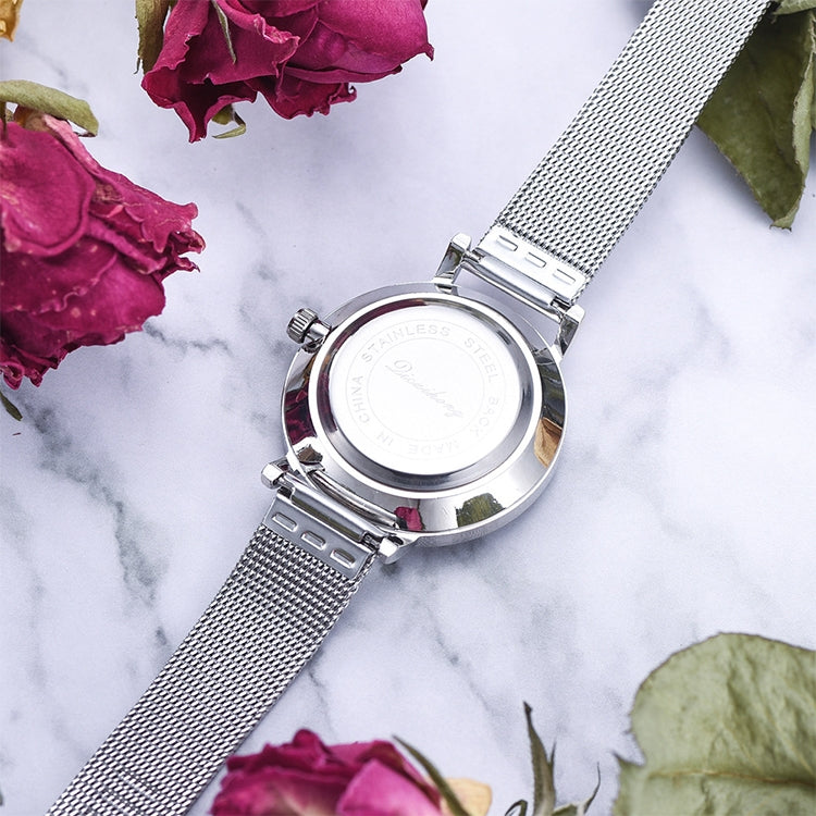 GAIETY Dial Flowers Metal Band Quartz Watch