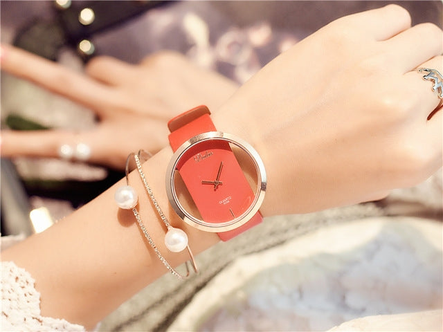 Women Hollow Belt Casual Quartz Watch