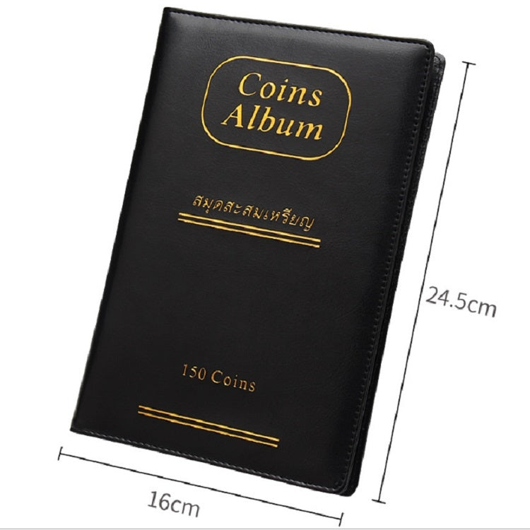 PU Leather Russian Cover 150 Coins Collection Album Holder Book
