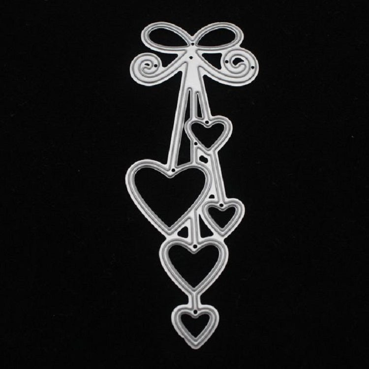 2 PCS Craft Embossing Die Pendant Heart Carbon Steel Embossing Knife Die