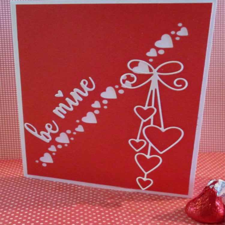 2 PCS Craft Embossing Die Pendant Heart Carbon Steel Embossing Knife Die