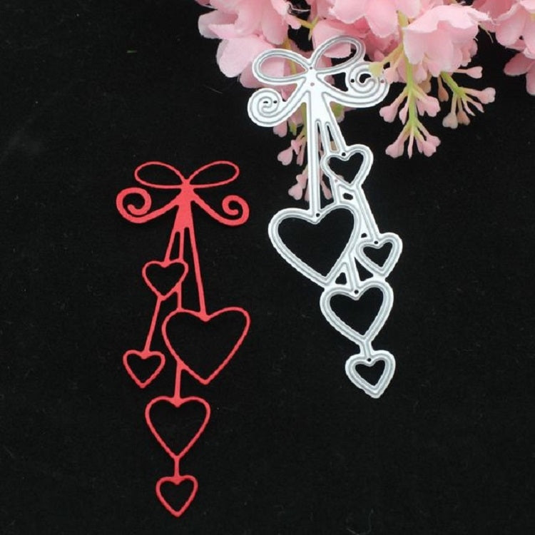 2 PCS Craft Embossing Die Pendant Heart Carbon Steel Embossing Knife Die