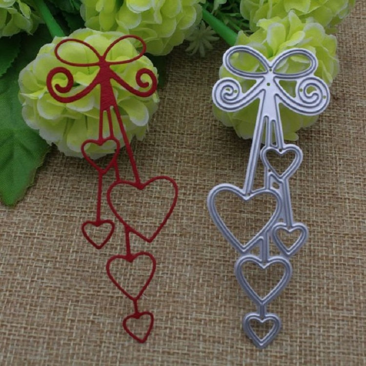 2 PCS Craft Embossing Die Pendant Heart Carbon Steel Embossing Knife Die