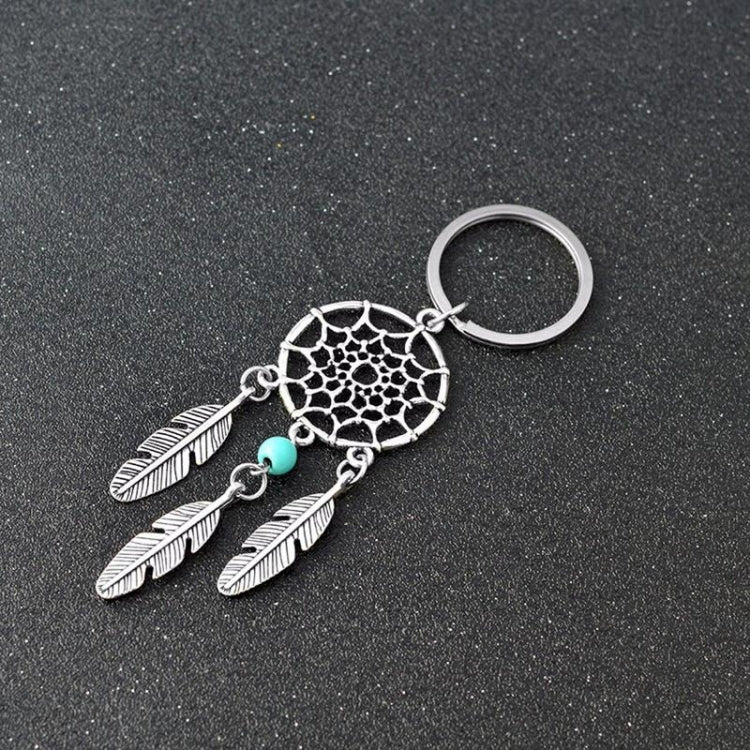 2 PCS Fashion Simple Dream Catcher Series Beads Keychain