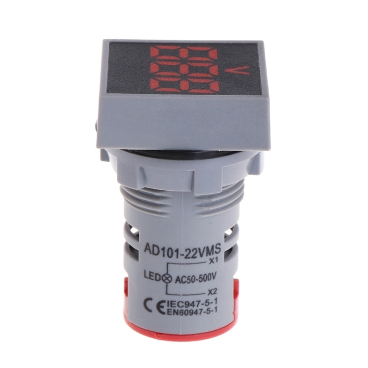 AD101-22VMS Mini AC 20-500V Voltmeter Square Panel LED Digital Voltage Meter Indicator
