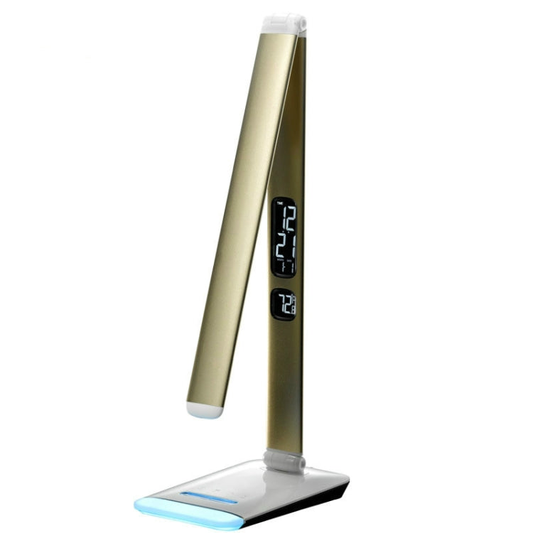 Fashion Folding Touch Button LED Eye Protection Table Lamp Colorful Atmosphere Night Light with 5-Levels Dimming & LCD Display Screen