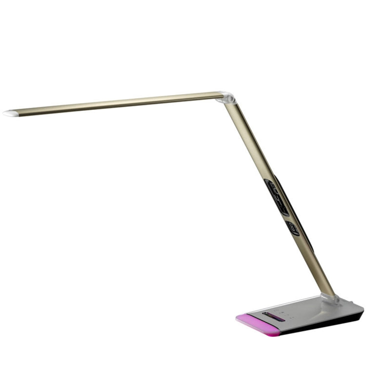 Fashion Folding Touch Button LED Eye Protection Table Lamp Colorful Atmosphere Night Light with 5-Levels Dimming & LCD Display Screen