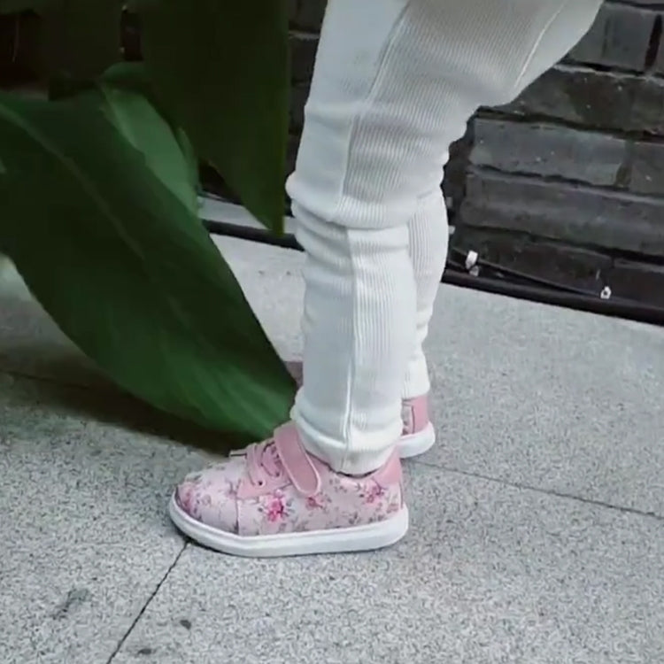 Cute Baby Shoes Soft Toddler Moccasins Pink Flower Sneakers Sport Shoes, Shoe Size: 23(white)