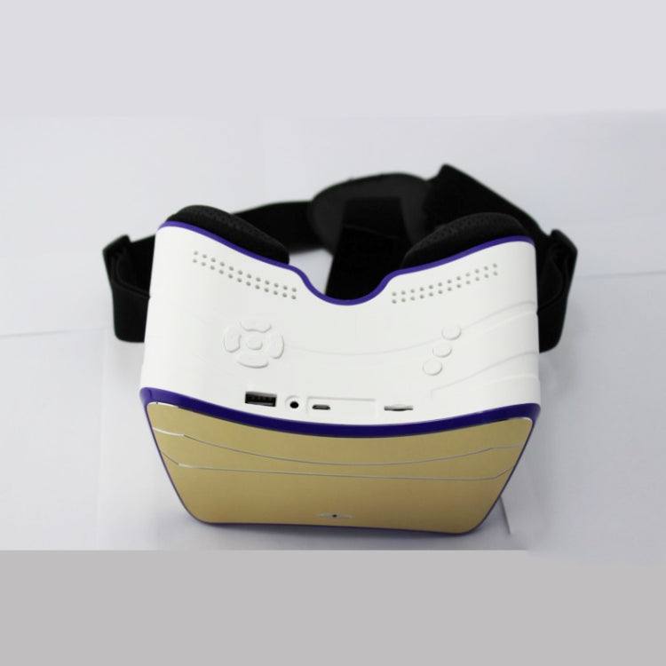 Quad Core All in One VR Headset Android 4.4 1G/8G Virtual Reality 3D Glasses Wifi Bluetooth USB TF Card Glavey(Gold)