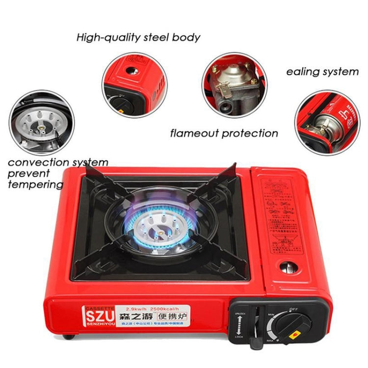 Outdoor Portable Cassette Gas Stove Windproof Camping Hiking Induction Cooker