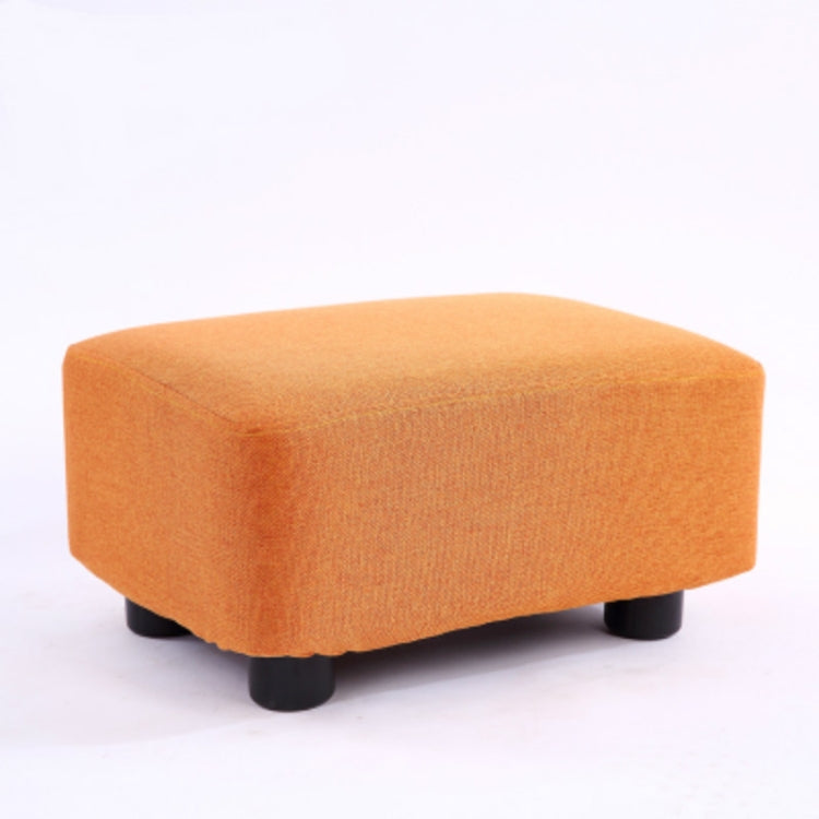 Fashion Home Solid Wood Simple Fabric Bench Square Stool
