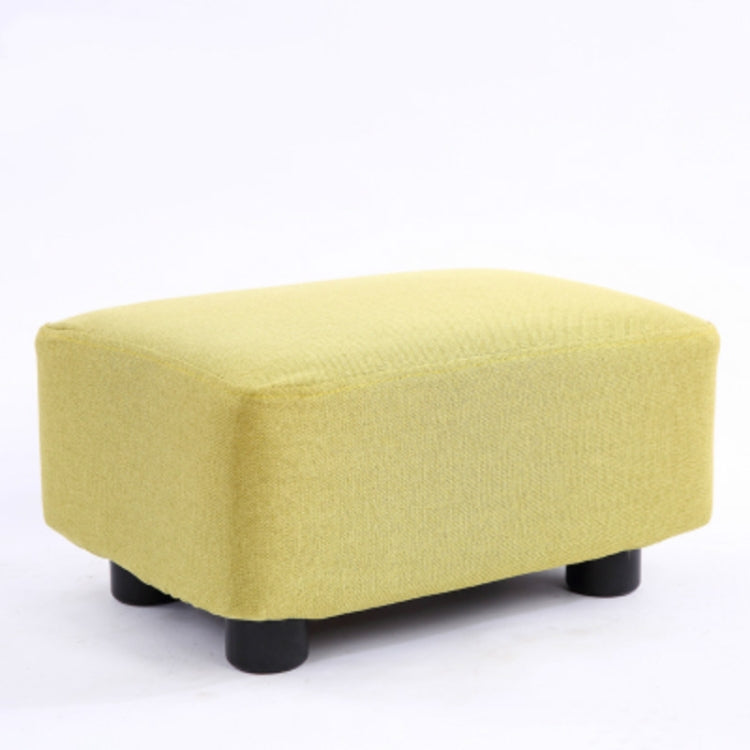 Fashion Home Solid Wood Simple Fabric Bench Square Stool
