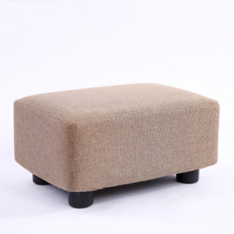 Fashion Home Solid Wood Simple Fabric Bench Square Stool
