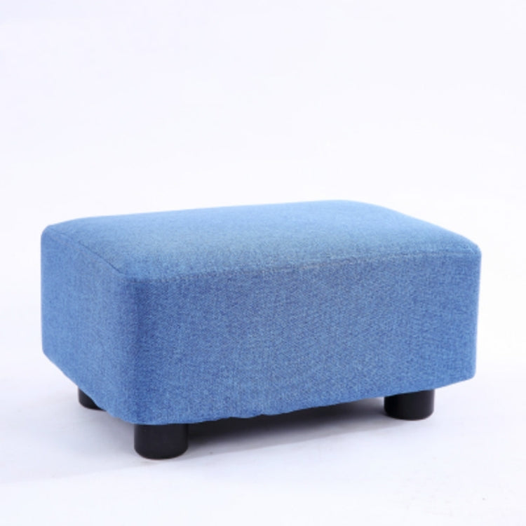 Fashion Home Solid Wood Simple Fabric Bench Square Stool