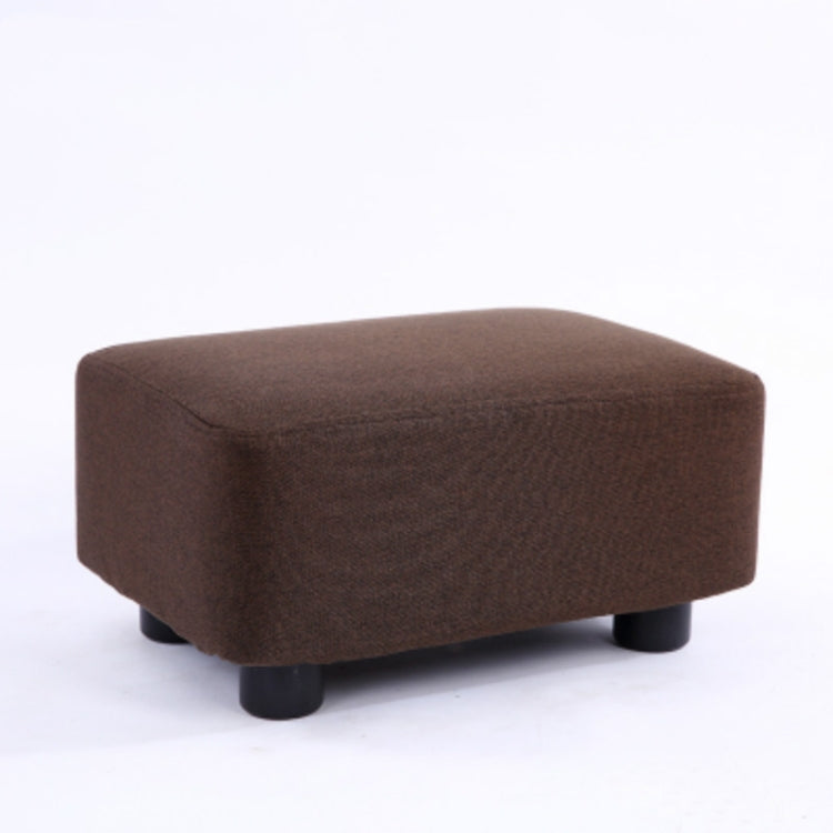 Fashion Home Solid Wood Simple Fabric Bench Square Stool